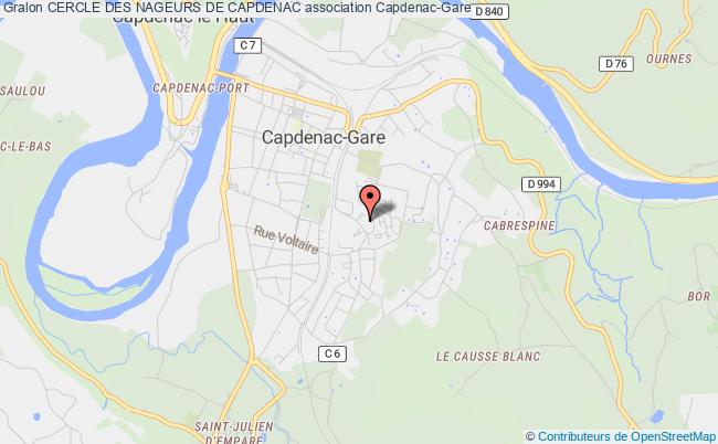 plan association Cercle Des Nageurs De Capdenac Capdenac-Gare