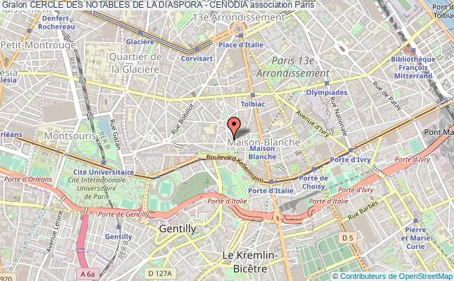 plan association Cercle Des Notables De La Diaspora - Cenodia Paris