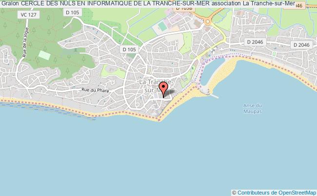 plan association Cercle Des Nuls En Informatique De La Tranche-sur-mer La    Tranche-sur-Mer