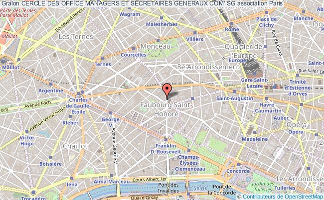 plan association Cercle Des Office Managers Et Secretaires Generaux Com' Sg Paris