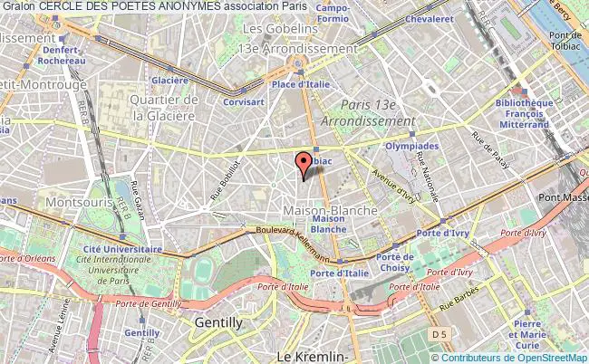 plan association Cercle Des Poetes Anonymes Paris