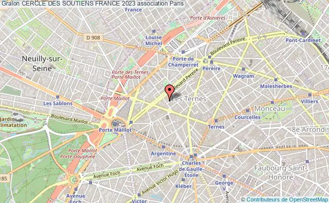 plan association Cercle Des Soutiens France 2023 Paris