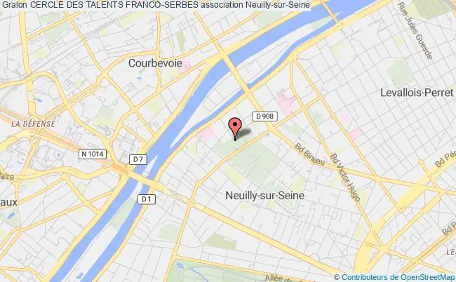 plan association Cercle Des Talents Franco-serbes Neuilly-sur-Seine