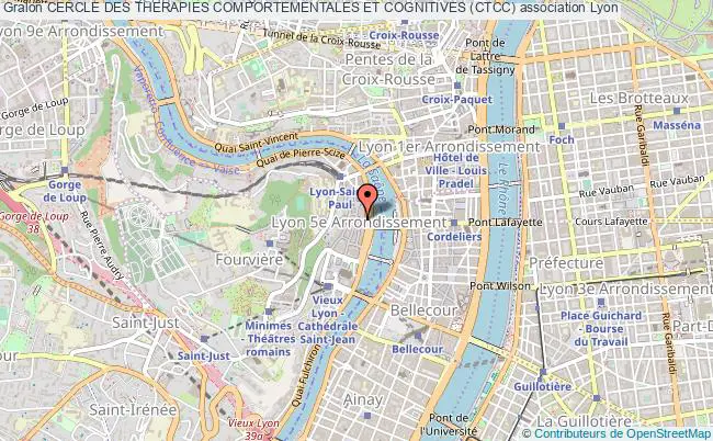 plan association Cercle Des Therapies Comportementales Et Cognitives (ctcc) Lyon 5