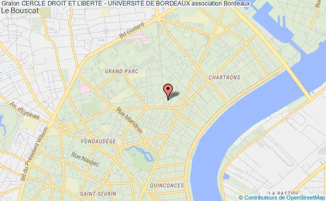 plan association Cercle Droit Et LibertÉ - UniversitÉ De Bordeaux Bordeaux