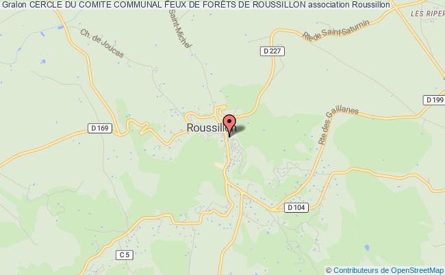 plan association Cercle Du Comite Communal Feux De ForÊts De Roussillon Roussillon