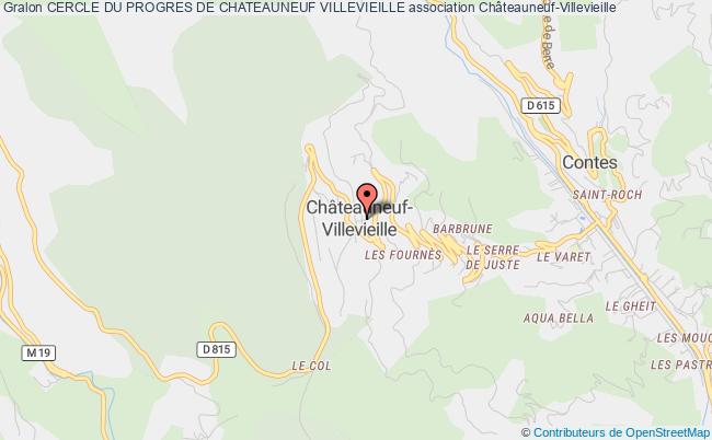 plan association Cercle Du Progres De Chateauneuf Villevieille Châteauneuf-Villevieille