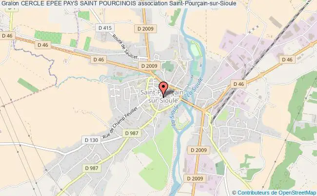 plan association Cercle Epee Pays Saint Pourcinois Saint-Pourçain-sur-Sioule