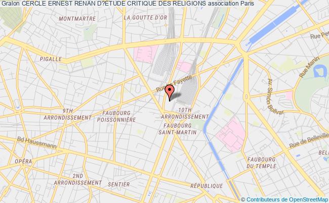 plan association Cercle Ernest Renan D?Étude Critique Des Religions Paris