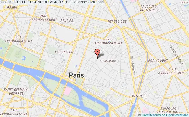 plan association Cercle Eugene Delacroix (c.e.d) Paris