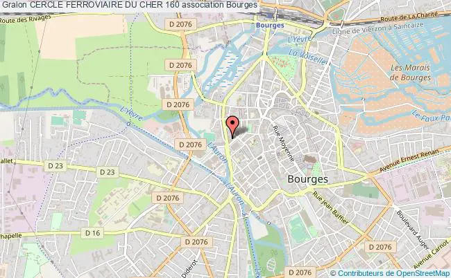 plan association Cercle Ferroviaire Du Cher 160 Bourges