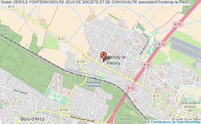 plan association Cercle Fontenaysien De Jeux De Societe Et De Convivialite Fontenay-le-Fleury