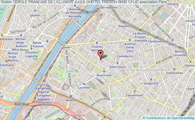 plan association Cercle Francais De L'illusion Jules Dhotel French Ring Cfijd Paris