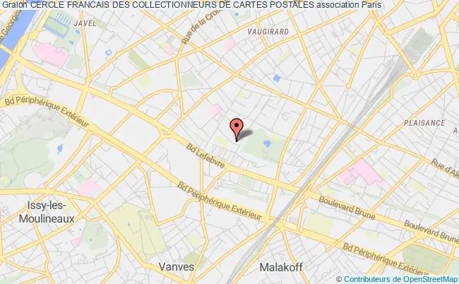 plan association Cercle Francais Des Collectionneurs De Cartes Postales Paris