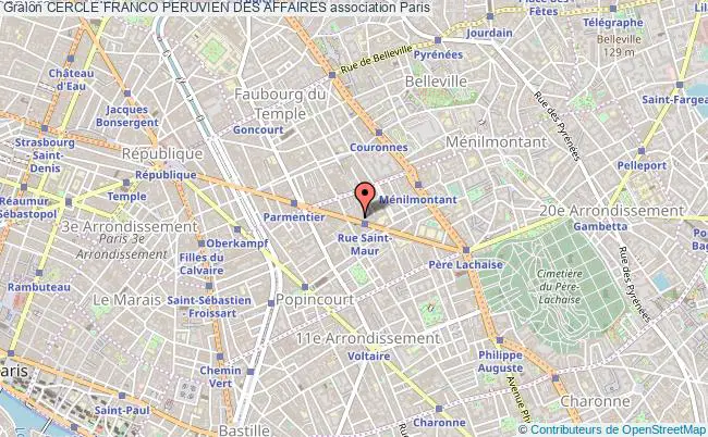 plan association Cercle Franco Peruvien Des Affaires Paris