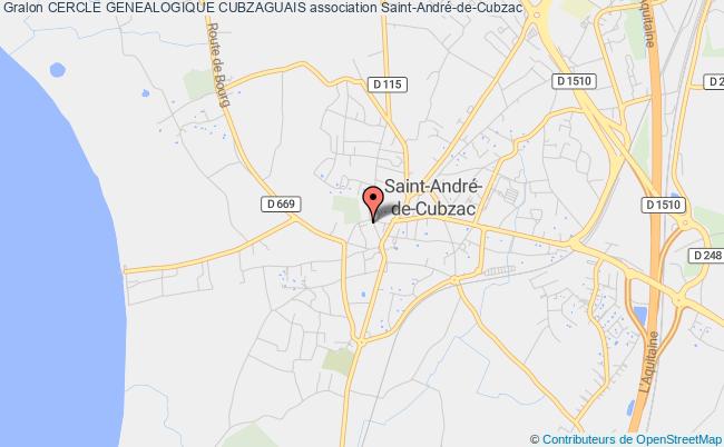 plan association Cercle Genealogique Cubzaguais Saint-André-de-Cubzac