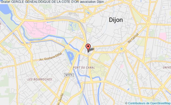 plan association Cercle Genealogique De La Cote D'or Dijon