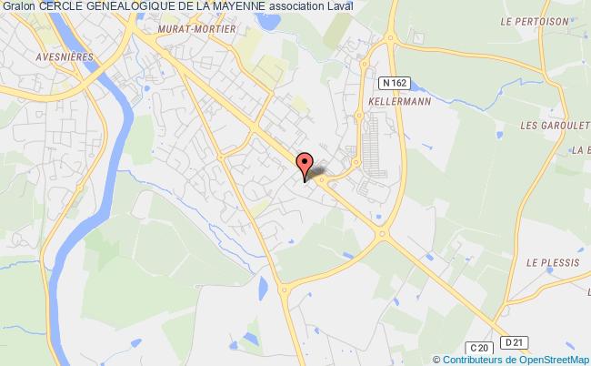plan association Cercle Genealogique De La Mayenne Laval