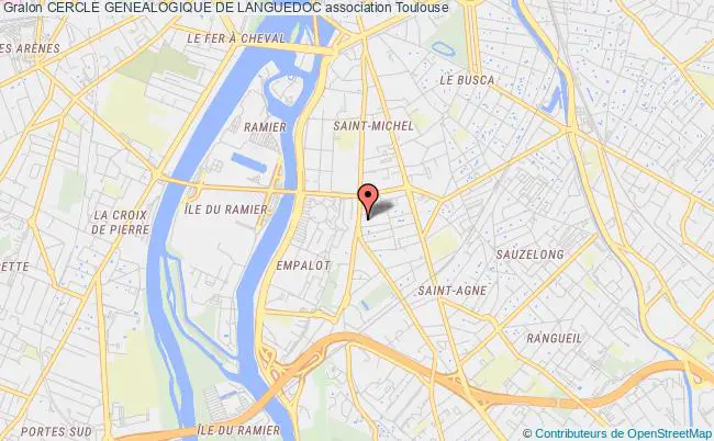 plan association Cercle Genealogique De Languedoc Toulouse