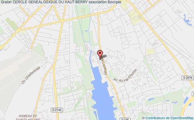 plan association Cercle Genealogique Du Haut-berry Bourges