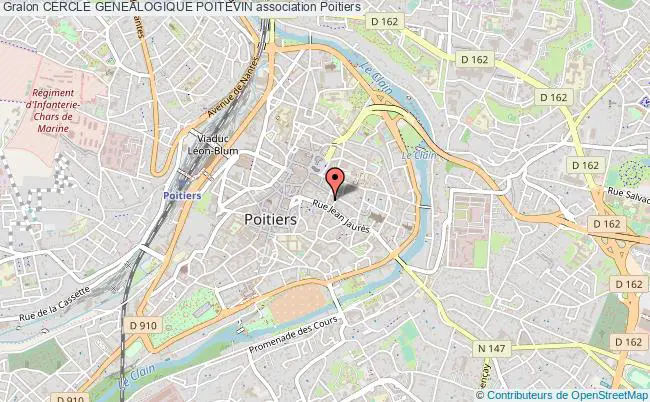 plan association Cercle Genealogique Poitevin Poitiers