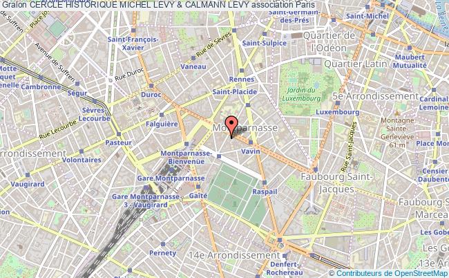 plan association Cercle Historique Michel Levy & Calmann Levy Paris