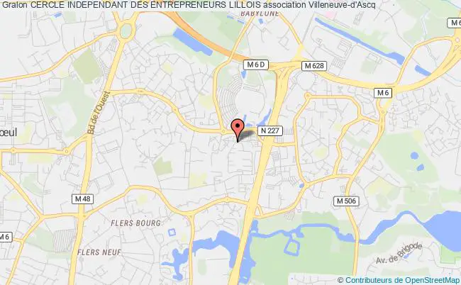 plan association Cercle Independant Des Entrepreneurs Lillois Villeneuve-d'Ascq