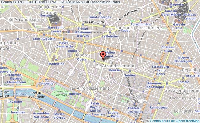 plan association Cercle International Haussmann Cih Paris