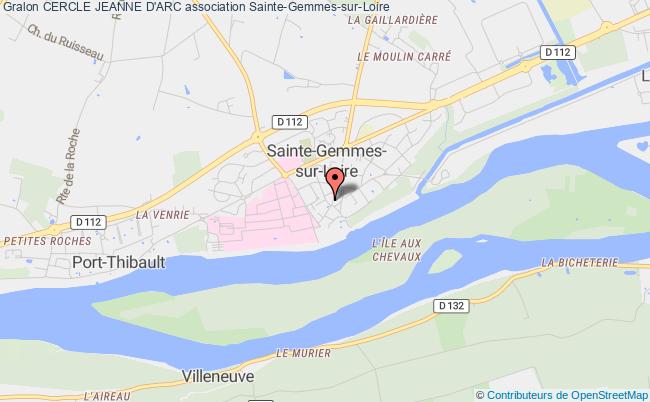plan association Cercle Jeanne D'arc Sainte-Gemmes-sur-Loire