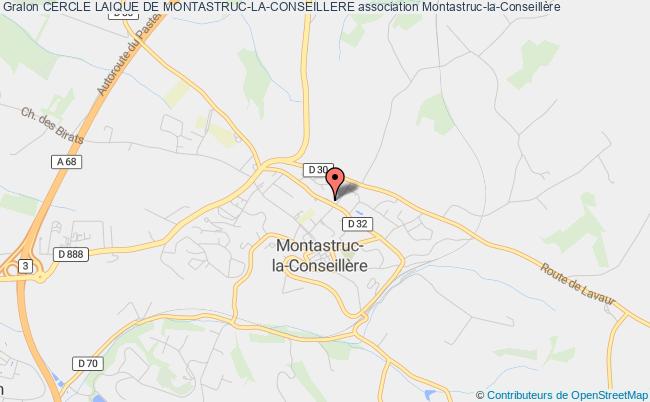 plan association Cercle Laique De Montastruc-la-conseillere Montastruc-la-Conseillère
