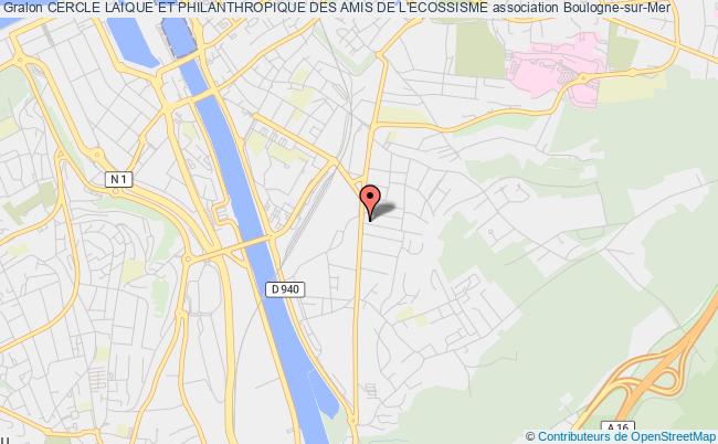 plan association Cercle Laique Et Philanthropique Des Amis De L'ecossisme Boulogne-sur-Mer