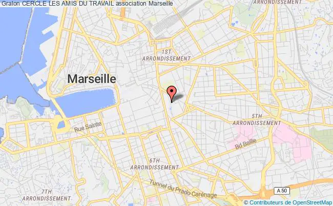 plan association Cercle Les Amis Du Travail Marseille