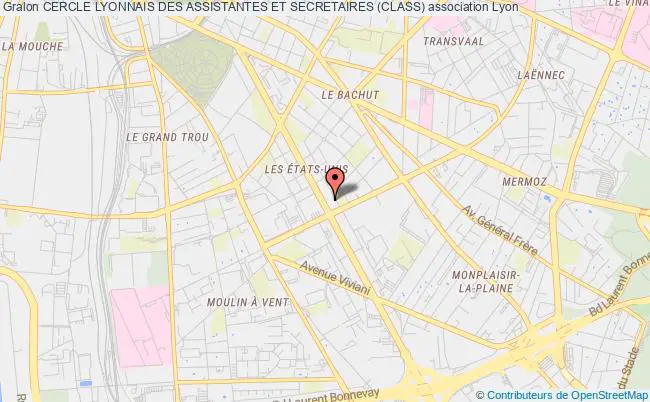 plan association Cercle Lyonnais Des Assistantes Et Secretaires (class) Lyon
