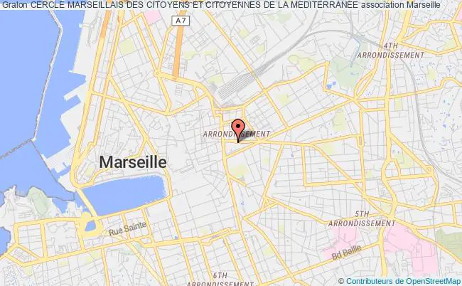plan association Cercle Marseillais Des Citoyens Et Citoyennes De La Mediterranee Marseille 1
