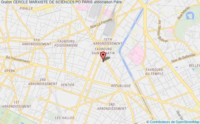 plan association Cercle Marxiste De Sciences Po Paris Paris