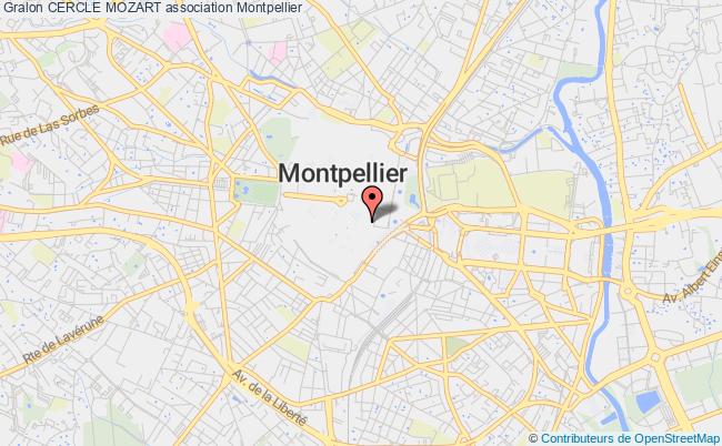 plan association Cercle Mozart Montpellier