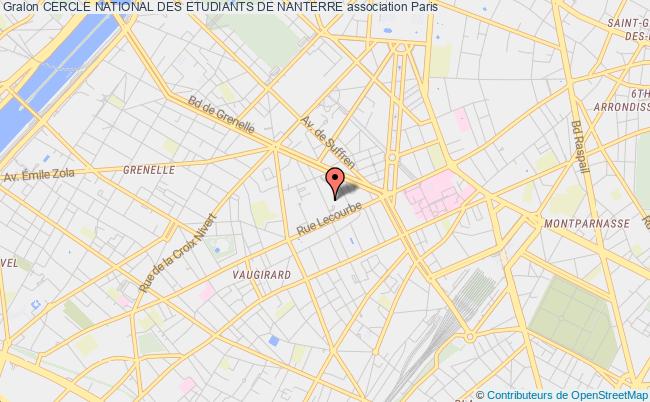 plan association Cercle National Des Etudiants De Nanterre Paris