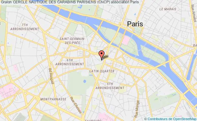 plan association Cercle Nautique Des Carabins Parisiens (cncp) Paris