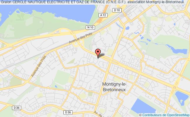 plan association Cercle Nautique Electricite Et Gaz De France (c.n.e.g.f.). Montigny-le-Bretonneux