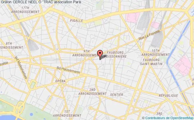 plan association Cercle Neel O 'trac Paris