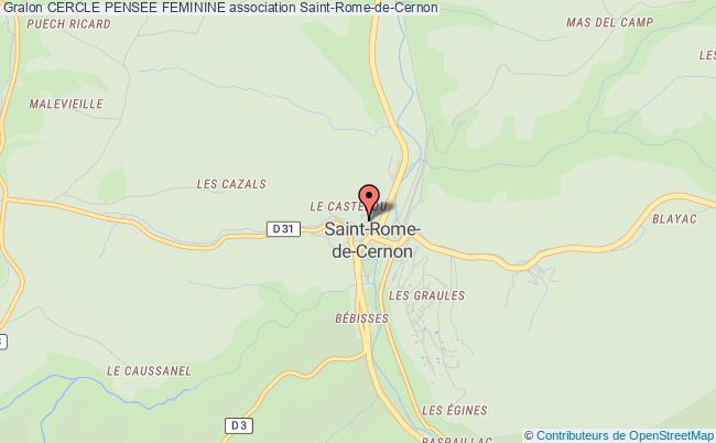 plan association Cercle Pensee Feminine Saint-Rome-de-Cernon