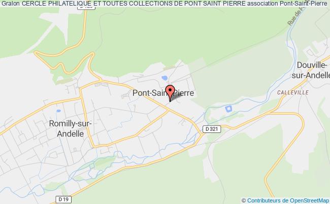 plan association Cercle Philatelique Et Toutes Collections De Pont Saint Pierre Pont-Saint-Pierre