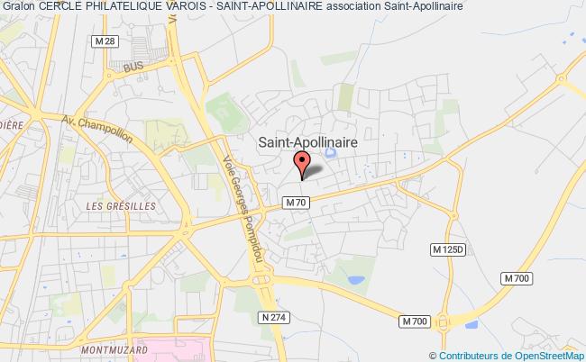 plan association Cercle Philatelique Varois - Saint-apollinaire Saint-Apollinaire