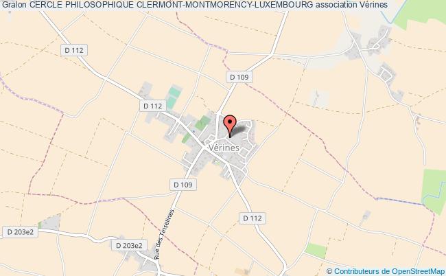 plan association Cercle Philosophique Clermont-montmorency-luxembourg Vérines