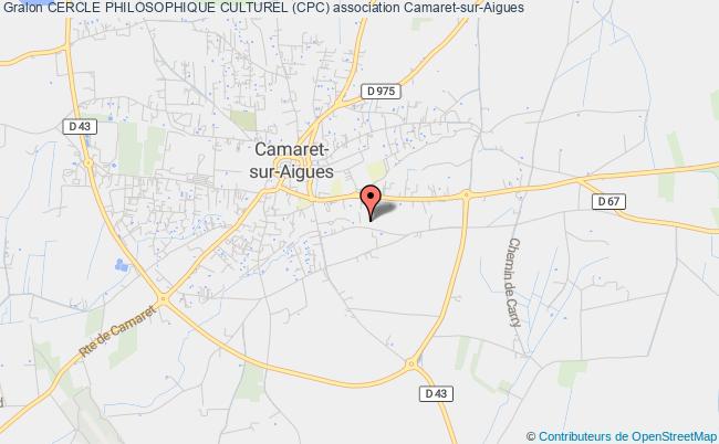 plan association Cercle Philosophique Culturel (cpc) Camaret-sur-Aigues