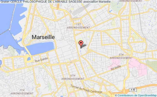 plan association Cercle Philosophique De L'aimable Sagesse Marseille