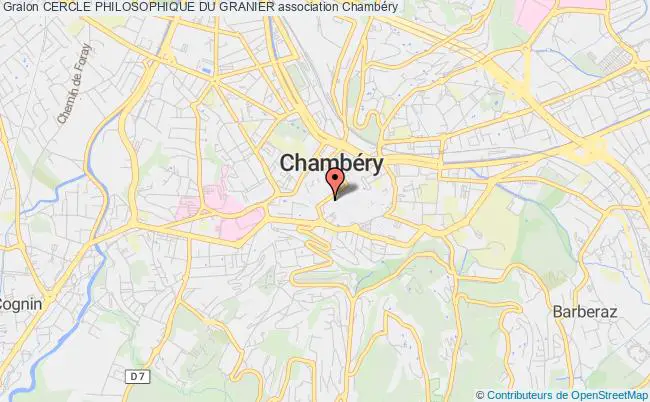 plan association Cercle Philosophique Du Granier Chambéry