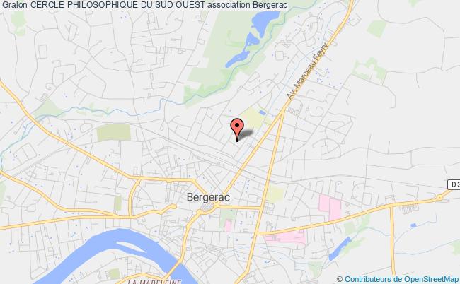 plan association Cercle Philosophique Du Sud Ouest Bergerac