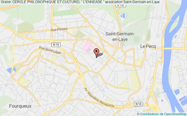 plan association Cercle Philosophique Et Culturel ' L'enneade ' Saint-Germain-en-Laye