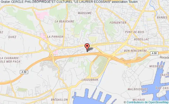 plan association Cercle Philosophique Et Culturel "le Laurier Ecossais" Toulon